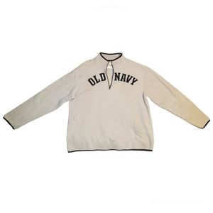 Gray and black Old Navy fleece quarter zip pullover sweatshirt